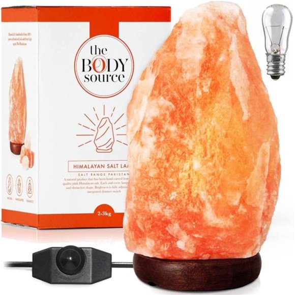 Himalayan Salt Lamp 10-12inches (11-15Ib),Includes Dimmer Switch and Night Light - Picture 1 of 4